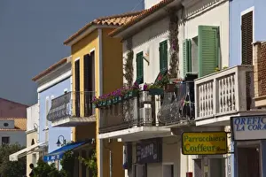 Italy, Sardinia, Santa Teresa Gallura. Via Sanna shops