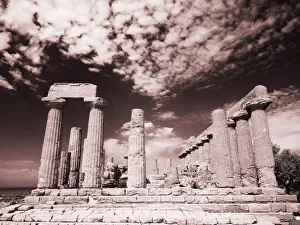 Images Dated 3rd February 2021: Italy, Sicily, Agrigento. Ruins of ancient Agrigento