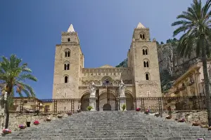 Sicily Prints: Italy, Sicily, Cefalu, Duomo, Cathedral (13th century)