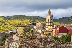 Italy, Sicily, Messina Province, Novara di Sicilia. The medieval hill town of Novara di