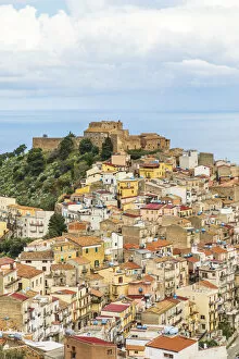 Europe Collection: Italy, Sicily, Messina Province, Caronia. The medieval hilltop town Caronia