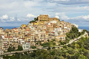 Images Dated 4th February 2020: Italy, Sicily, Messina Province, Caronia. The medieval hilltop town Caronia