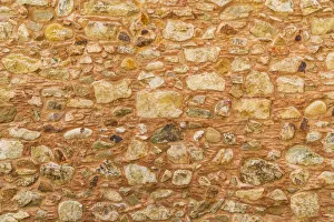 Italy, Sicily, Messina Province, Caronia. Stone wall in the medieval hilltop village of