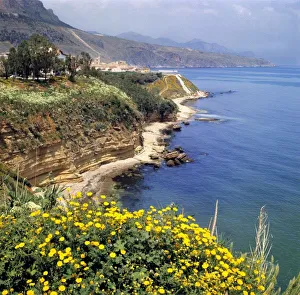 North Coast Prints: Italy, Sicily. The north coast of Sicily in Italy, offers few beaches