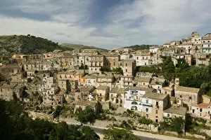 ITALY-Sicily-RAGUSA IBLA: Town View from the South