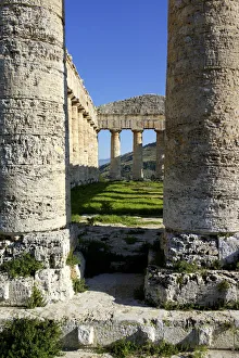 Images Dated 10th July 2017: Italy, Sicily: Segesta The greek temple is made of 36 columns