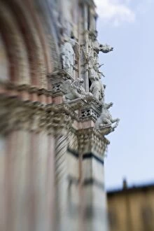 Italy, Siena, Selective Focus, Selective focus of Corners of The Siena Duomo