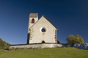 Italy, Trentino - Alto Adige, Bolzano province, Dolomites, Val di Funes, St. Jacob church