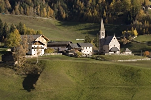 Italy, Trentino - Alto Adige, Bolzano province, Dolomites, Val di Funes, Santa Maddalena
