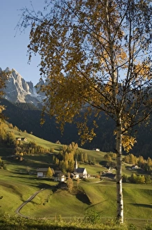 Images Dated 30th October 2005: Italy, Trentino - Alto Adige, Bolzano province, Dolomites, Val di Funes, Santa Maddalena