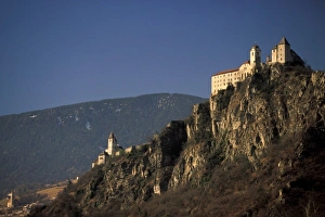 Hill Top Prints: Italy, Trentino, Alto Adige, Chiusa. View of the Chiusa Fortress
