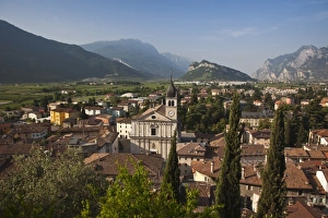 Images Dated 26th May 2009: Italy, Trento Province, Arco. Collegiata church, morning