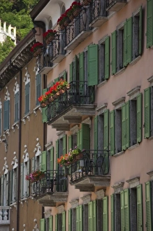 Images Dated 26th May 2009: Italy, Trento Province, Riva del Garda. Old town building detail