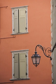 Images Dated 26th May 2009: Italy, Trento Province, Riva del Garda. Old town streelight