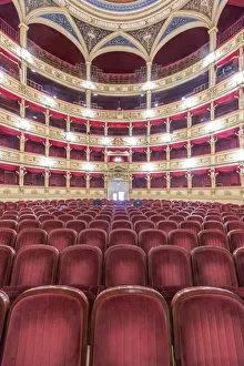 Prints of Italy, Trieste, Teatro Verdi Interior Images Dated 2020 March: Italy, Trieste, Teatro Verdi Interior