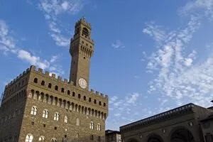 Italy, Tuscany, Florence. Palazzo Vecchio in the Piazza della Signoria