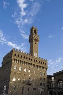 Images Dated 29th September 2006: Italy, Tuscany, Florence. Palazzo Vecchio in the Piazza della Signoria