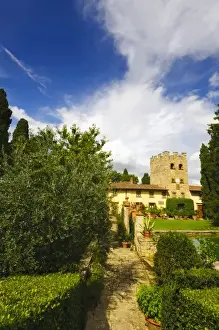 Images Dated 10th September 2010: Italy, Tuscany, Greve. The wine estate of Castello di Verrazzano