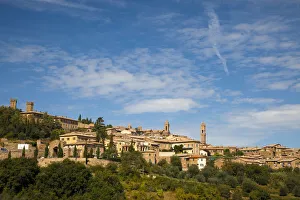 Images Dated 2022: Italy, Tuscany, Montalcino. The hill town of Montalcino as seen from below