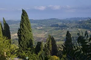 Italy, Tuscany, Montepulciano. View of the surrounding countryside