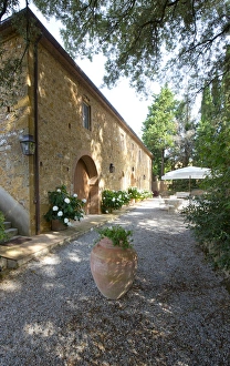 Farmhouse Prints: Italy, Tuscany, Petroio. Typical Tuscan farmhouse
