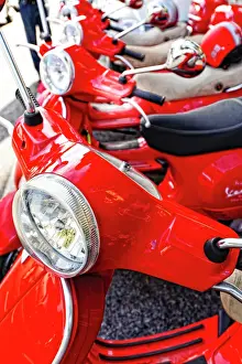 Day Light Prints: Italy, Tuscany, Radda. Vespas are popular modes of transportation in Tuscany