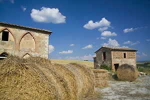 Warm Color Prints: Italy, Tuscany, Tuscan Villa in Spring