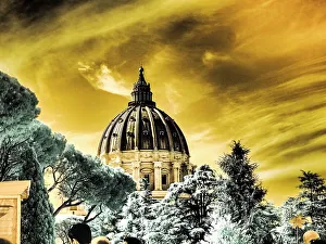 Infrared Prints: Italy, Vatican. Infrared of the Vatican