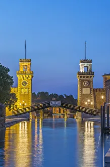 Prints of Italy, Venice. Arsenal, This area was a shipyard which produced all of the ships in the Venetian navy Images Dated 2020 March: Italy, Venice. Arsenal, This area was a shipyard which produced all of the ships in