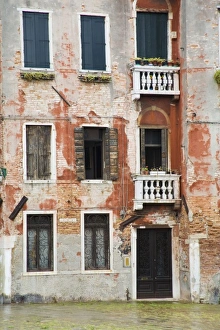 Warm Color Prints: Italy, Venice, Balconies and Windows in Venice