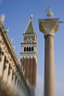 Images Dated 14th May 2006: Italy, Venice. Bell tower at Saint Marks Square