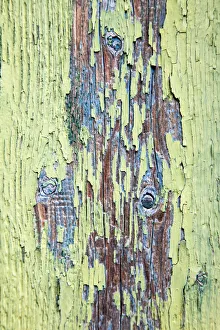 Images Dated 14th February 2022: Italy, Venice, Burano Island. Patterns of peeling paint on old wooden doors