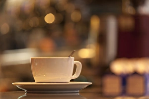Coffee Prints: Italy, Venice. A cappucino on the country of a cafe