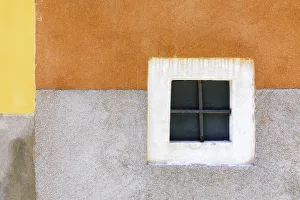 Prints of Italy, Venice. Colorful building wall. Credit as: Jim Nilsen / Jaynes Gallery / DanitaDelimont.com Images Dated 2018 December: Italy, Venice. Colorful building wall