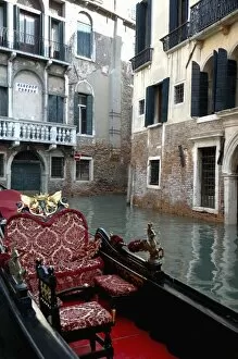 Italy, Venice, gondola on canal