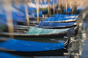 Images Dated 14th May 2006: Italy, Venice. Gondolas await passengers off St. Marks Square