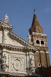 Italy, Venice, Santa Maria Zobenigo church and bell tower