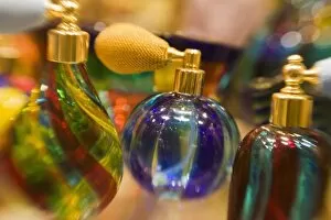 Images Dated 3rd June 2007: Italy, Venice, Selective Focus of Italian Glass perfume bottles in Venice