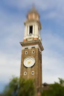 Warm Color Prints: Italy, Venice, Selective Focus of Madonna dell Orto church