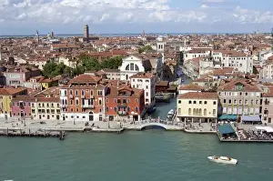 Italy, Venice. Typical canals, bridges and architecture