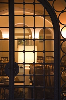 Images Dated 1st June 2009: Italy, Verbano-Cusio-Ossola Province, Cannobio. Cafe silhouette