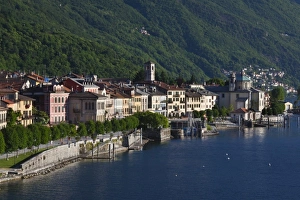 Images Dated 2nd June 2009: Italy, Verbano-Cusio-Ossola Province, Cannobio. Town view, morning