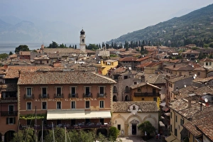 Images Dated 24th May 2009: Italy, Verona Province, Torri del Benaco. Town view from Il Castello Scaligero