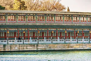 Imperial City Prints: Jade Island, Beihai Lake Park, Beijing, China. Beihai Park was created in 1000 AD