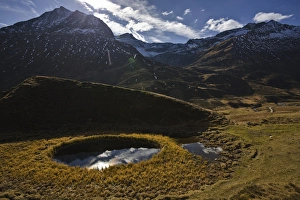 Hohe Tauern Prints: The Jagdhausalm in the National Park Hohe Tauern, East Tyrol, with its small lake
