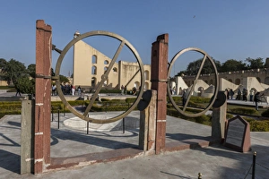 Celestial Prints: Jantar Mantar. Astronomy observatory. Jaipur. Rajasthan. India