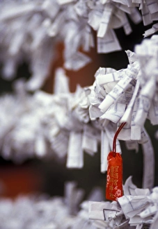 Paper Prints: Japan, Kyoto. Wishes at Yasaka Shrine