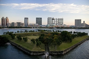 Orient Prints: Japan. Tokyo. Odaiba Area with Fuji TV. building