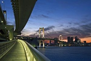 Orient Prints: Japan. Tokyo. Rainbow Bridge in Tokyo Bay