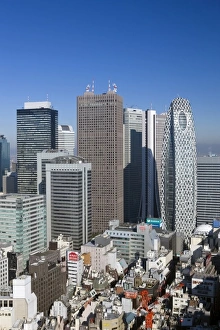 Orient Prints: Japan. Tokyo. Shinjuku Ditrict Skyline